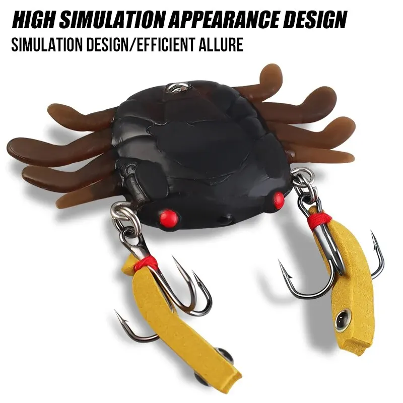TAIYU señuelo biónico de pesca de cangrejo, cebo suave de silicona, cebos falsos para calamar, pulpo, cabeza de plantilla, aparejos de pesca en el mar, 6g, 13g - imagen 4