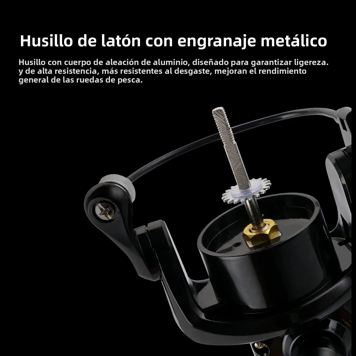 Carrete giratorio ultraligero Huidiao para pesca en hielo - imagen 5