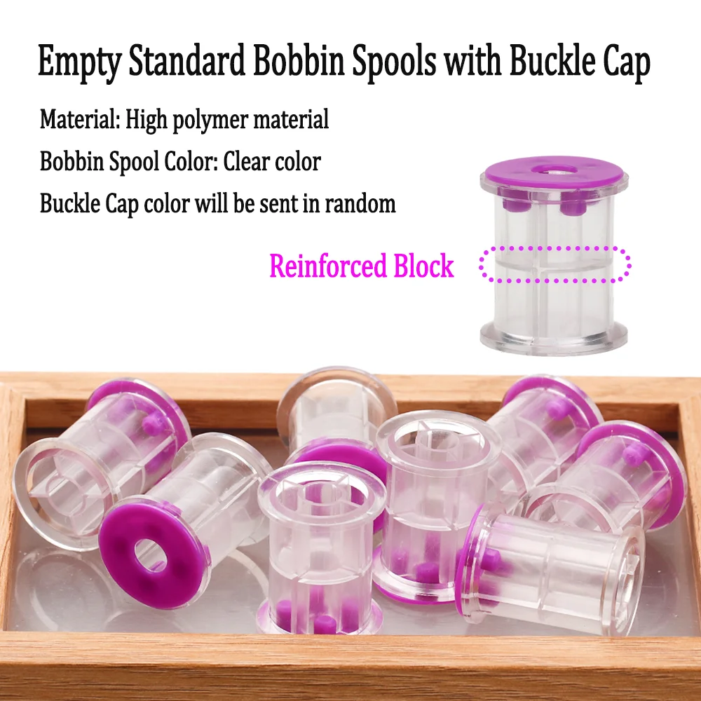 Wifreo-Carretes de bobina estándar de atado de moscas, 4 piezas/8 piezas, Material de alto polímero, carrete de rosca, accesorios de pesca con mosca, herramientas - imagen 2