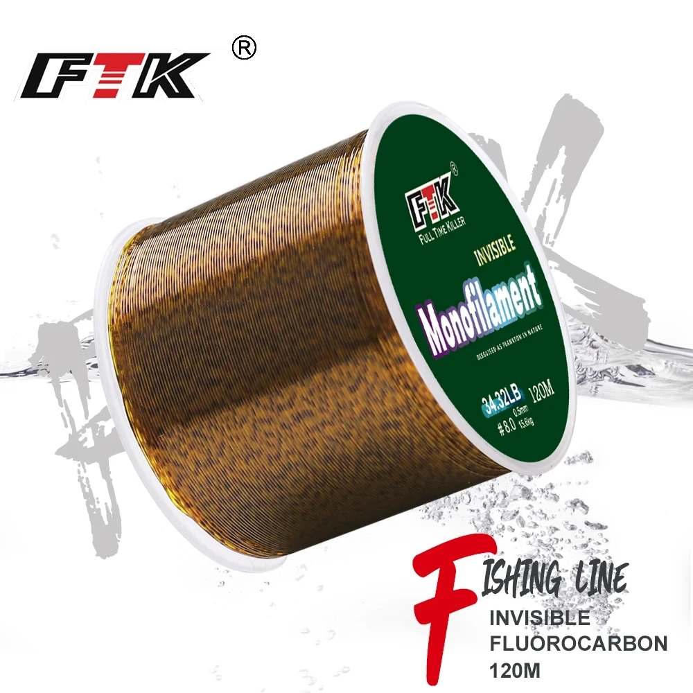 Línea Pesca FTK Fluorocarbono - 120m Carbono Premium