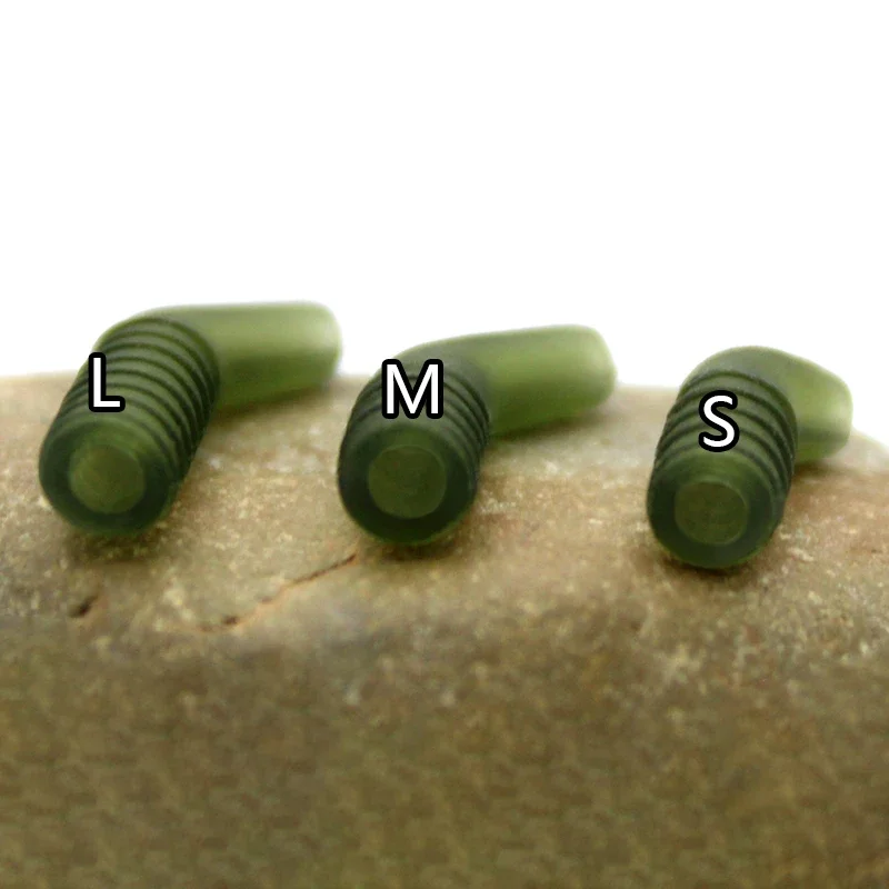 30 Uds. Accesorios de pesca de carpa, gancho Kicker, mangas de anzuelo verde, alineador, mangas antienredos para aparejo de pelo de pesca de carpa - imagen 4