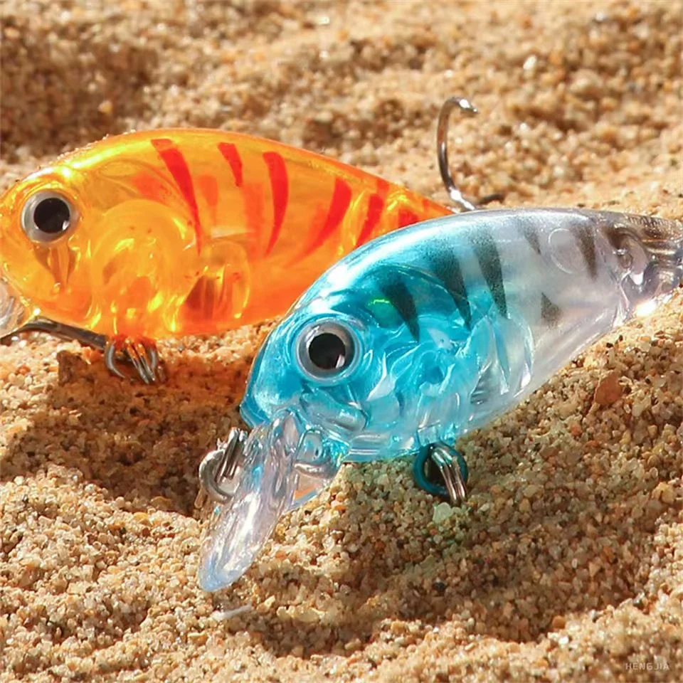 Cebo de Pesca Crankbait, 8 Uds., 4g, 4,5 cm, cebos duros artificiales, juego de señuelos con manivela, pececillo que se hunde, Jerkbait Wobbler, aparejos de Pesca - imagen 2