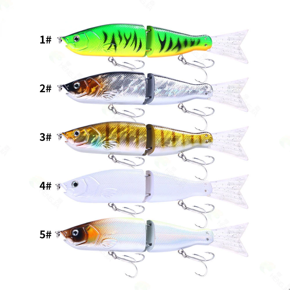 Cebo articulado Swimbait Vibration Lipless Minnow Crankbait 18cm 52g Artificial duro hundimiento Wobbler señuelo de pesca para Lucio señuelos de pesca mar carp fishing de rockfishing cebos duros swimbait caza y pesca - imagen 5
