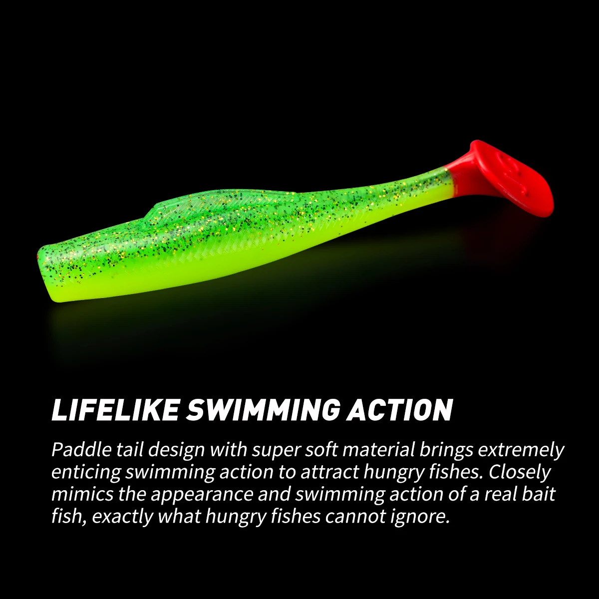 Cebo suave flotante TPR, 12cm, 13,4g, señuelo de pesca, 5 uds./pkt, Swimbait de plástico suave, Z-MAN MinnowZ, cola de paleta, gusano suave - imagen 3