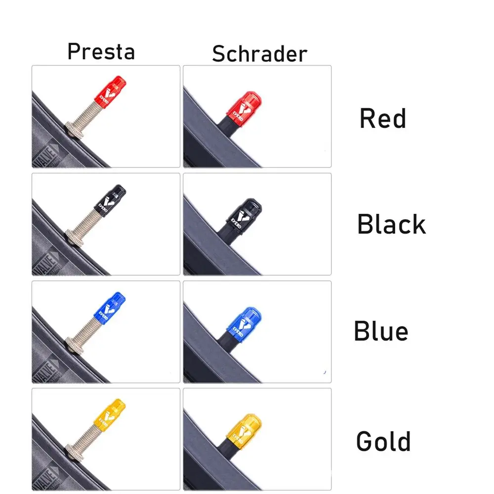 Tapa de válvula de neumático de bicicleta, cubierta de aluminio, ultraligera, antipolvo, francesa, 5 piezas - imagen 5