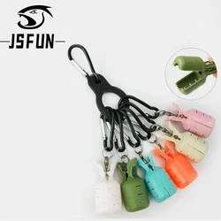 JSFUN-Kit protector del anzuelo de madera para pescar camarón