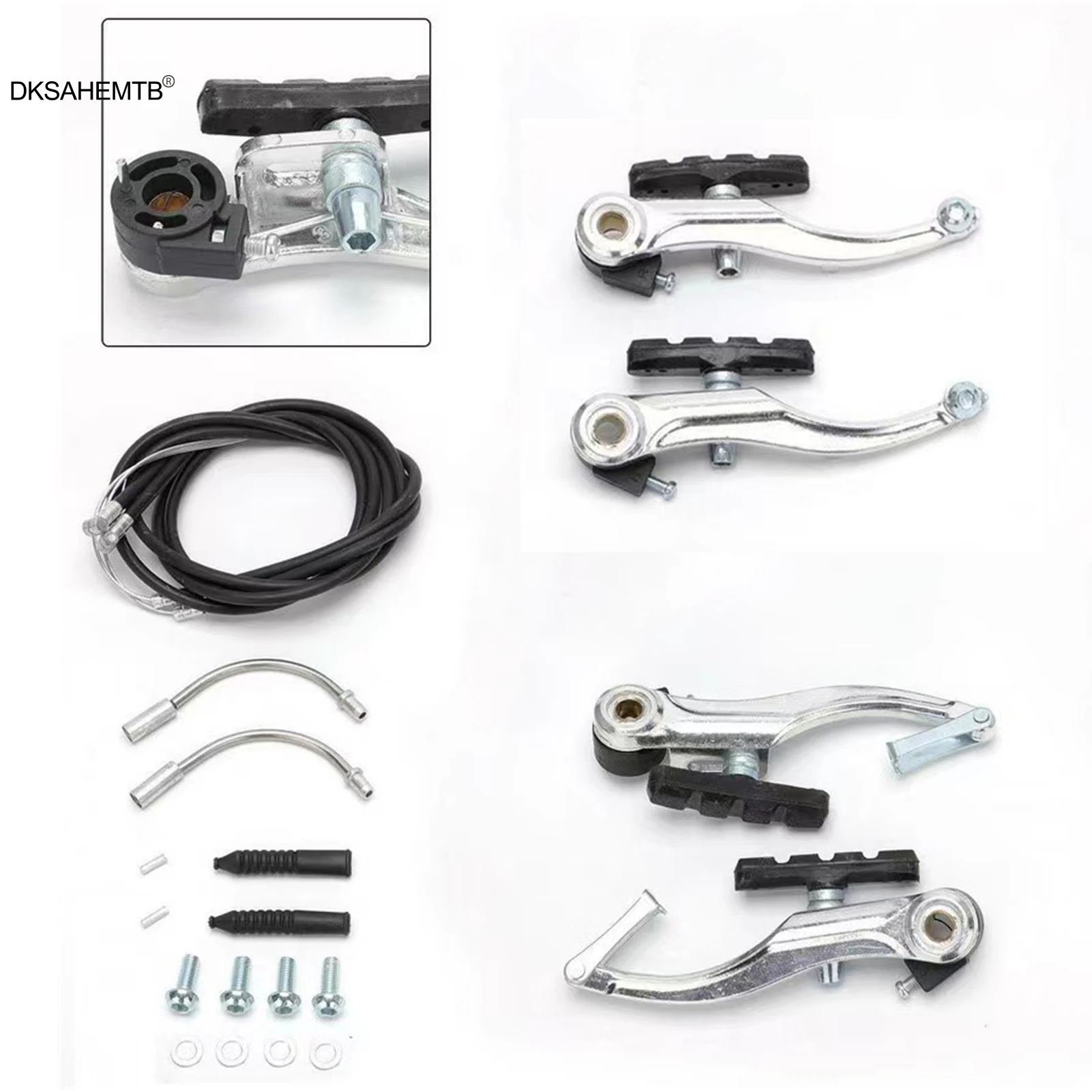 Sistema de frenos de bicicleta, mango de cable de freno en V Universal para bicicleta de montaña y carretera, herramienta de modificación y reparación de frenos, accesorios para ciclismo - imagen 4