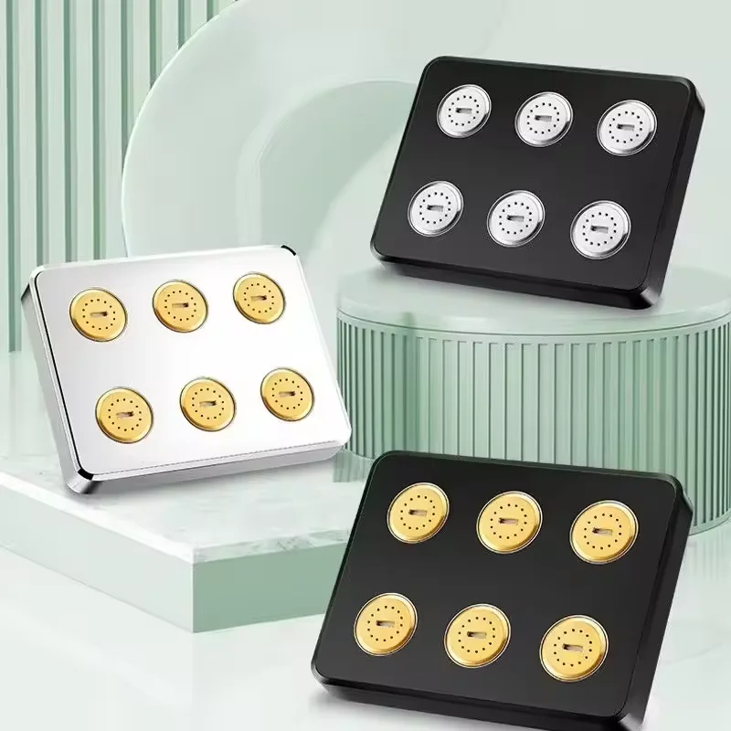 360 °   Cabezal de ducha con pulverizador superior presurizado Mini envolvente, cabezal de ducha de lluvia de agua grande, accesorios de baño para el hogar, Universal - imagen 4