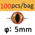 Orange 5mm 100pcs
