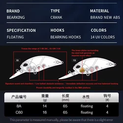 BearKing Señuelo Manivela – Variedad de Colores para Pesca