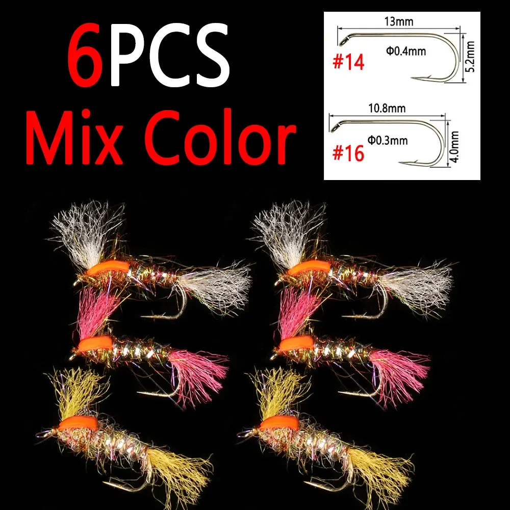 6pcs Mix Color