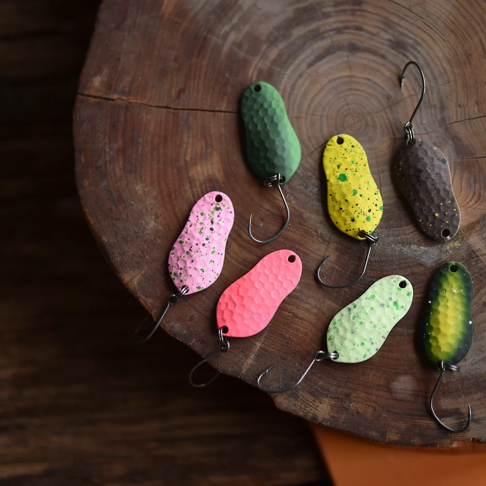 Luretv-señuelo de campo de gestión biónica, concha de maní, trucha arcoíris japonesa, lentejuelas de colores, 2,1g - imagen 4