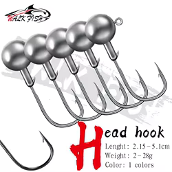 Jig Head WALK FISH 1g-28g – Anzuelo de plomo vástago largo para vinilo