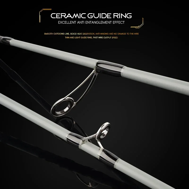 Mavllos Scout Bass-caña giratoria de 7-17lb, señuelo de 5-22g, punta rápida, 2 secciones, caña de pescar de trucha de agua salada de carbono ligero - imagen 2