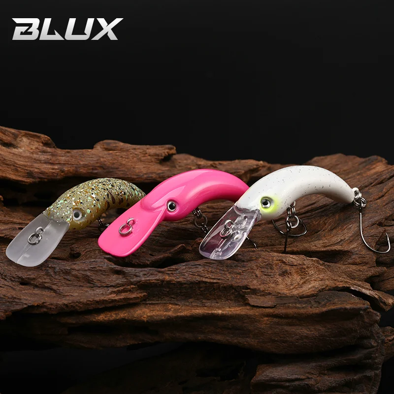 BLUX RICE Crankbait 3g 42mm área trucha Mini Wobbler señuelo de pesca pececillo de agua dulce BFS cebo duro Artificial aparejos de corriente - imagen 4
