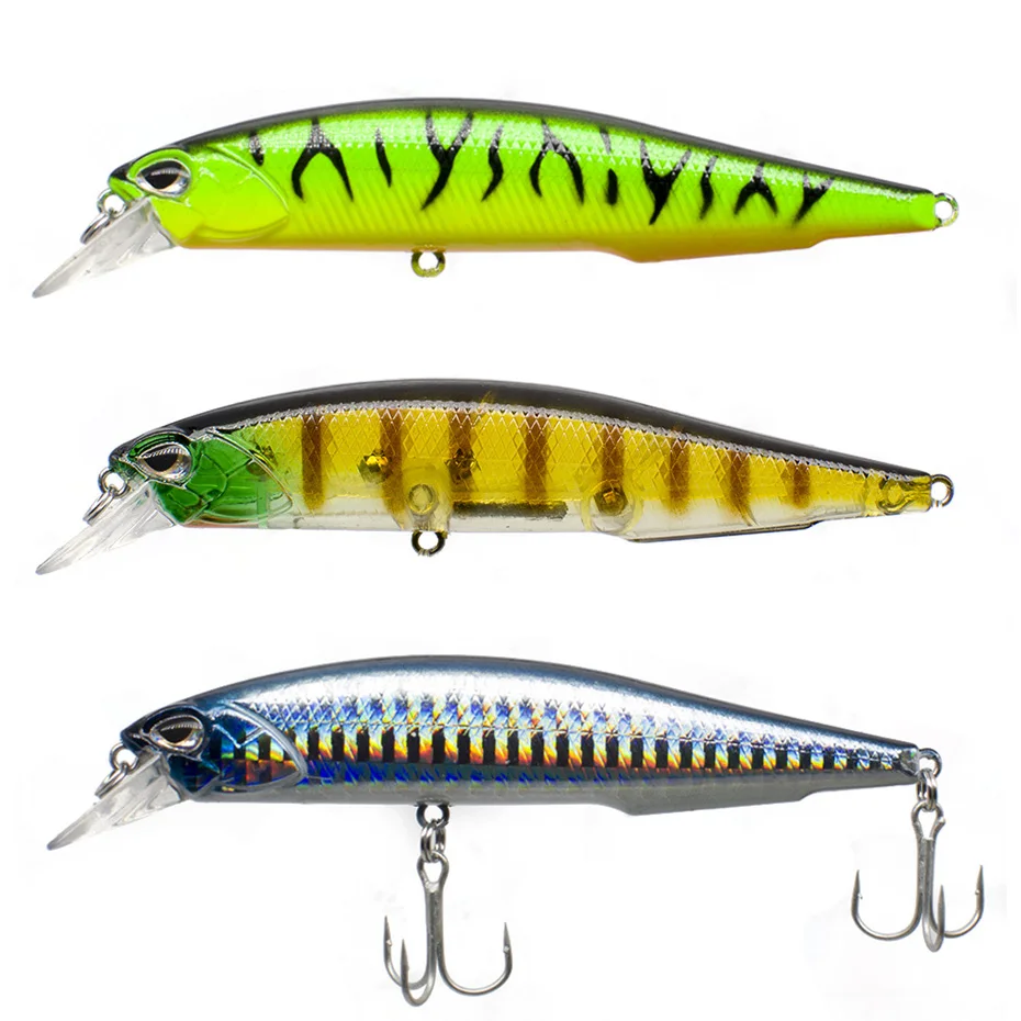 Señuelo flotante Minnow Wobbler, cebo de Pesca de fundición larga profunda, Jerkbait Crankbaits, perca, Mini Wobblers, 100F, 13,5g - imagen 2