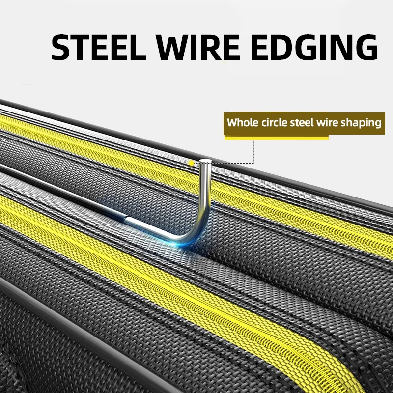 Bolsa de caña de pescar portátil, 2/3 capas, 80-130CM, bolsa de almacenamiento de aparejos de pesca recta, bolsa de almacenamiento de equipo de pesca grande, bolso de caña de mar - imagen 5