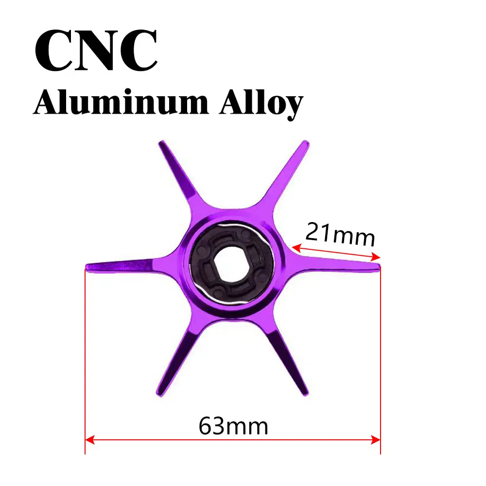 Carrete de pesca con forma de estrella hexagonal, repuestos de carrete de pesca para KASTKING/DMK/LURESTAR/FISHBAND/TAKUMA/SHENG HE/HISTAR/HAIBO - imagen 4