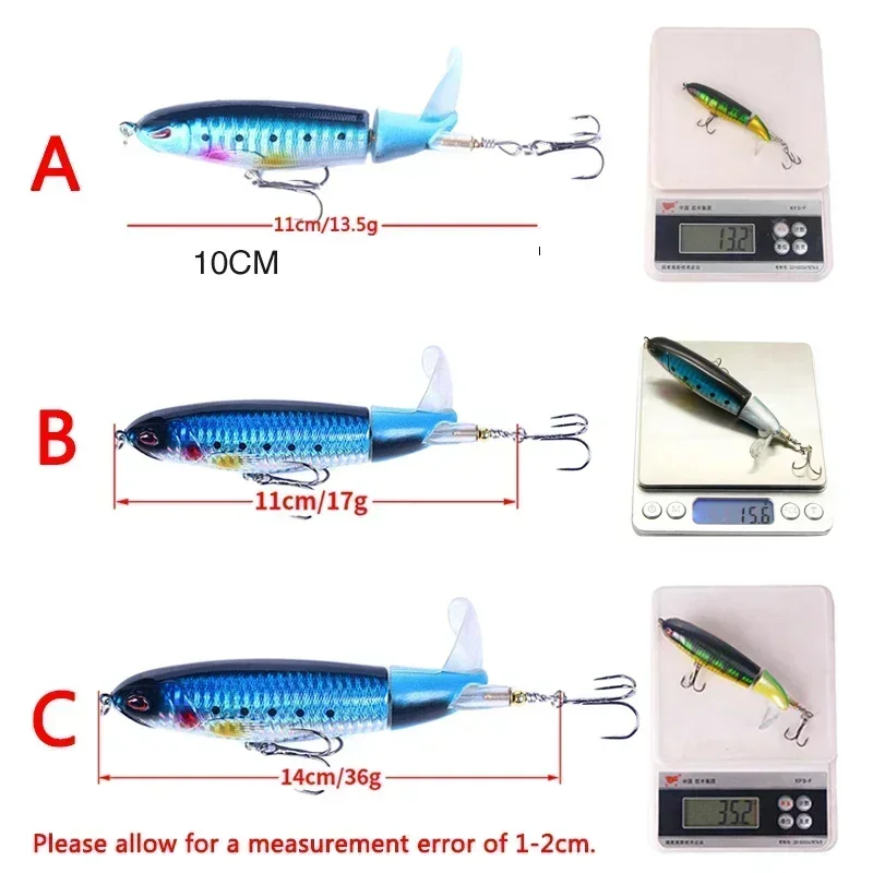 Señuelos Popper Topwater – Cebos duros de superficie - imagen 5