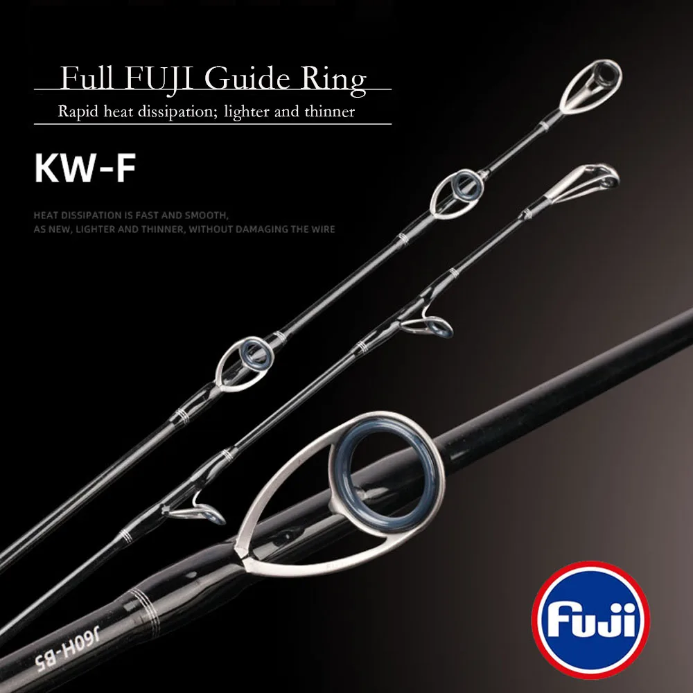 VOLIN-caña de pescar eléctrica de Jigging lento, 1,8 m, 1,9 m, M/H/MH, de carbono, para barco - imagen 4