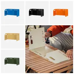 Cuatro estufas plegables, protector contra el viento, utensilios de cocina compactos a prueba de viento, parabrisas de Color sólido, cocina grande, protección contra el viento para acampar