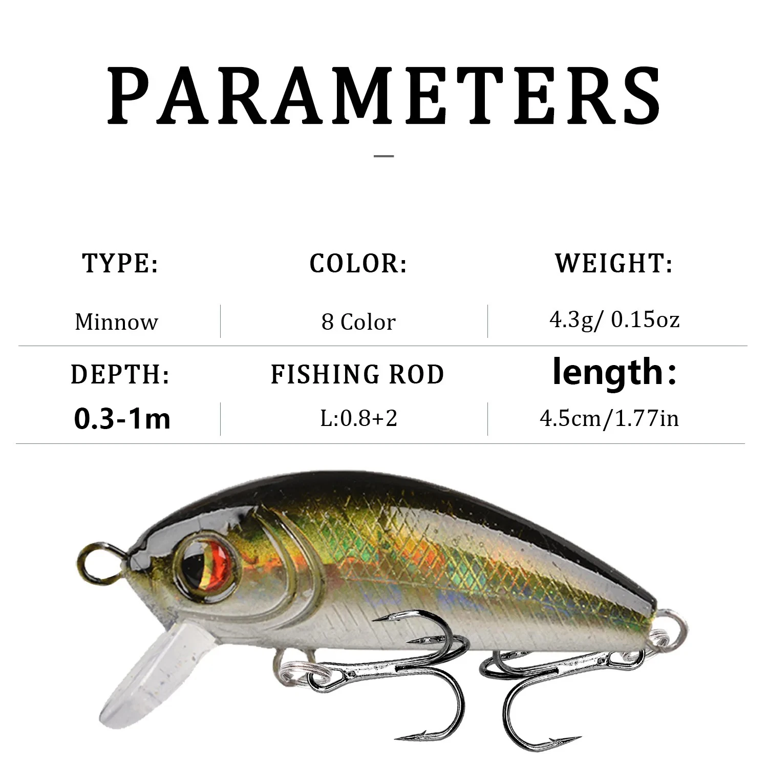 8 Uds Jerkbait Minnow señuelo de Pesca cebo duro Wobblers para Lucio cebos artificiales carpa lubina Pesca Jig Crankbaits aparejos de Pesca - imagen 2