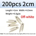 200pcs off white 2cm