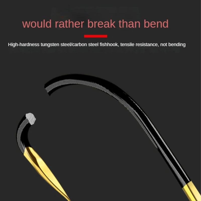 Iseni-anzuelos de pesca pequeños de 500 piezas, anzuelos de cabeza plana sin ojo, coloridos, dorados y negros, triangulares, con púa, a granel - imagen 4