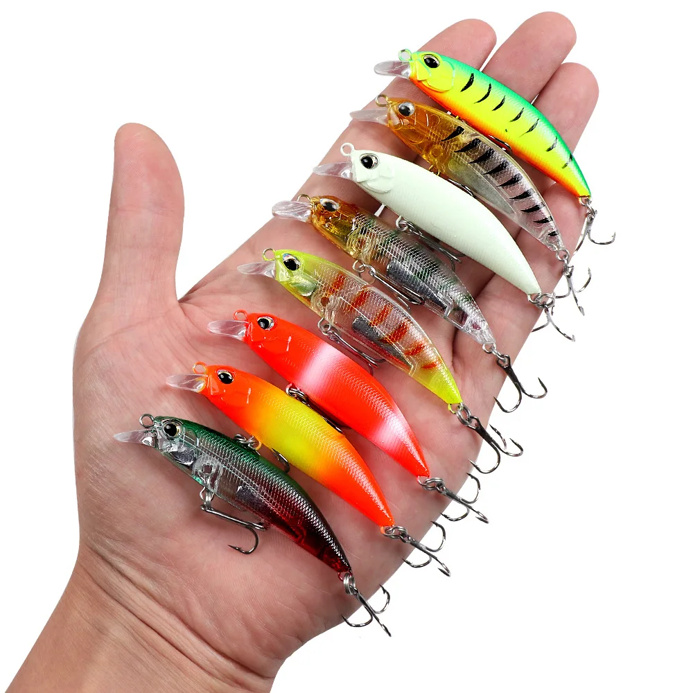 Señuelo de pesca de 5cm, 4g, 7cm, 8g, señuelo de pesca de pececillo que se hunde, cebo para trevally Sea Bream Tarwhine - imagen 5