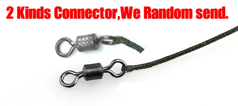 MNFT-aparejo de pesca de carpa hecho a mano, aparejos terminales, aparejo de pelo Chod para carpa, línea de pesca, grupo de pesca 6 #8 # anzuelos, 1 Juego - imagen 5