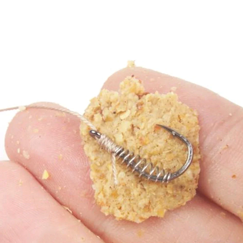 Juego de anzuelos de pesca con púas, plantilla de resorte giratoria, anzuelo de carpa, anzuelo de un solo círculo, accesorios de pesca con mosca, aparejos, 10/20 piezas - imagen 5