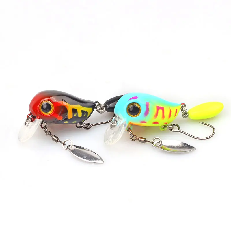 Señuelo de pesca MAGIC WORKS Crankbait 5 unids/caja Wobblers flotantes para pesca 2,2g Mini cebos artificiales de manivela 25mm - imagen 2