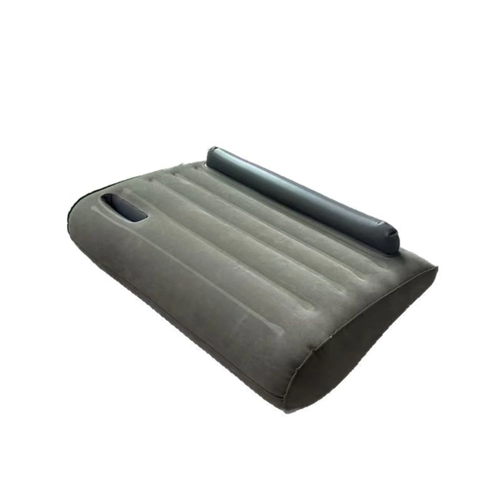 Almohada inflable con bomba integrada para camping, viajes y oficina