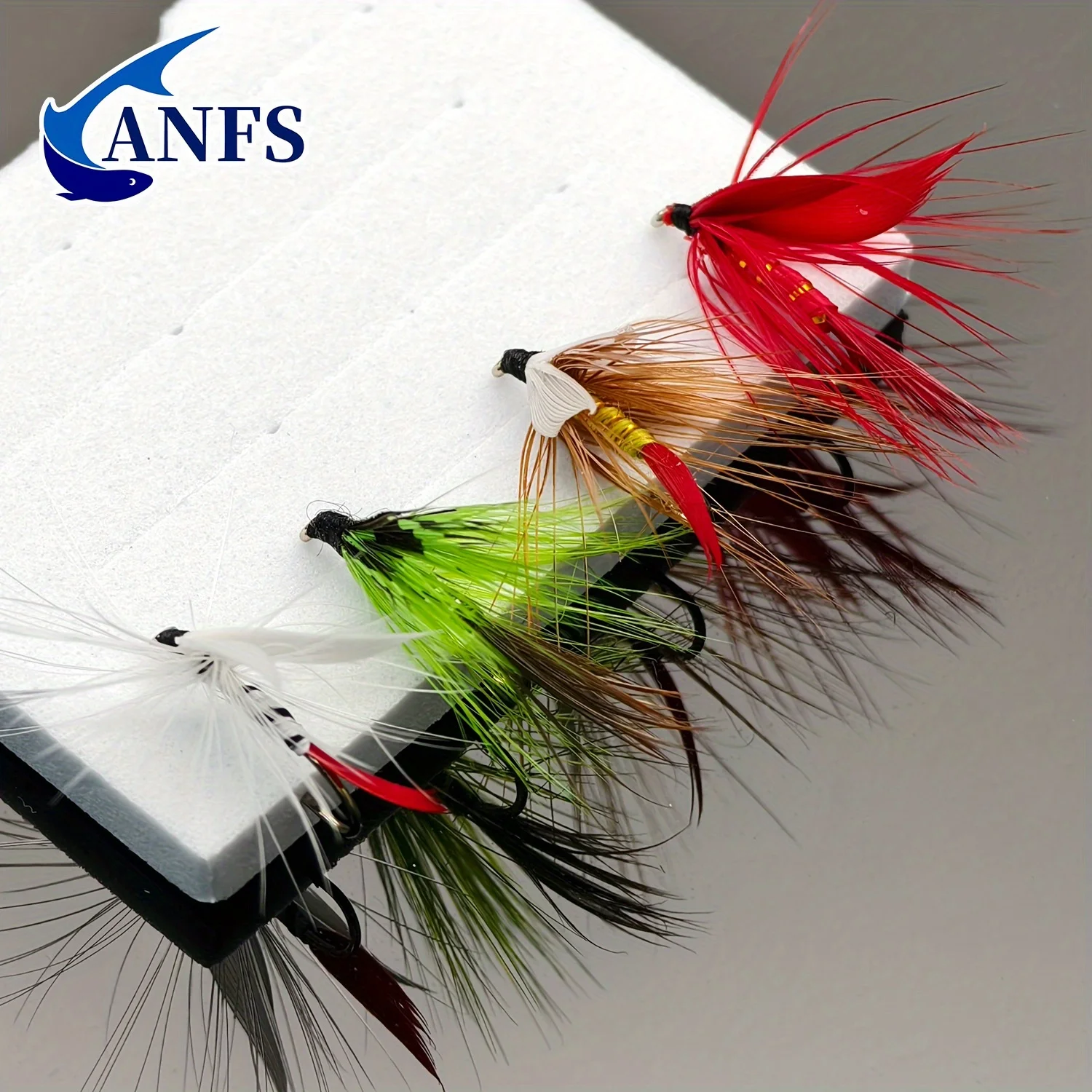 ANFS Señuelos mosca húmeda clásicos — ideal para perca y coregón - imagen 4