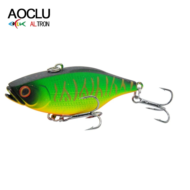 AOCLU-señuelo de pesca de fundición larga con vibración VIB, cebo duro, lubina, agua salada fresca, anzuelos fuertes, Wobbler, 60mm, 11g - imagen 5
