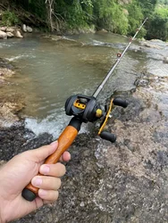 GHOTDA-Combo de pesca giratorio portátil, cañas de pescar de fundición, 17 + 1BB, juego de carretes de Baitcasting, 1,3/1,6/1,8 M