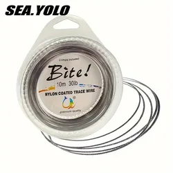 Leader de acero Sea.Yolo X7 revestido nylon para lubina
