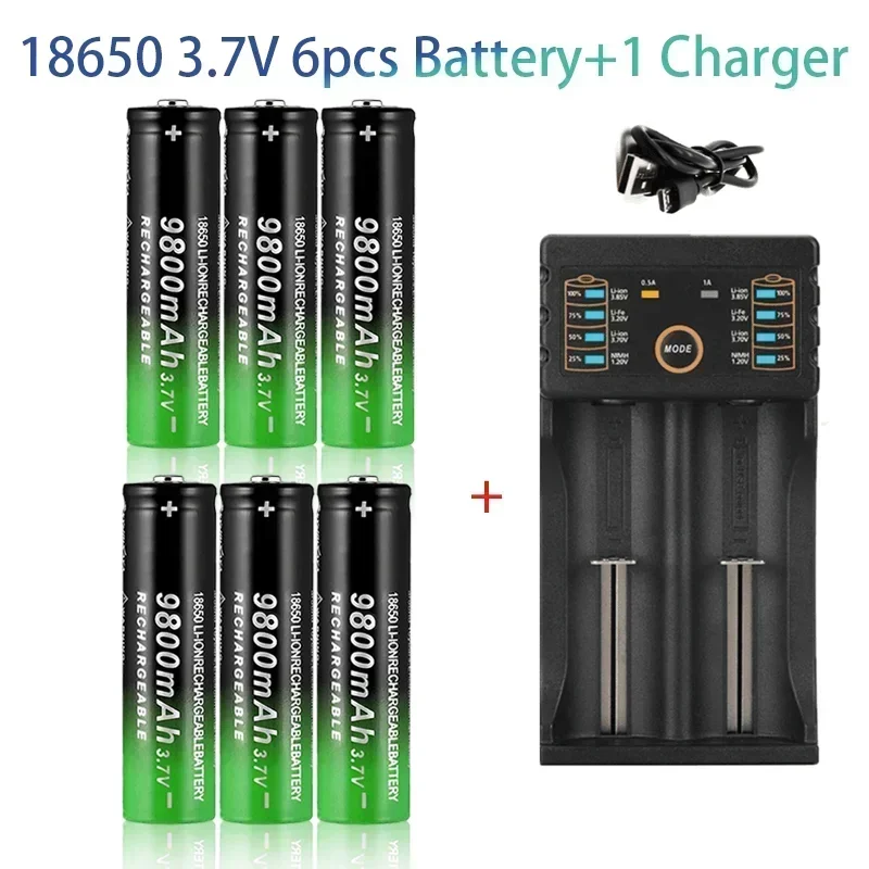 Linterna LED 18650 recargable con batería litio para pesca nocturna - imagen 3