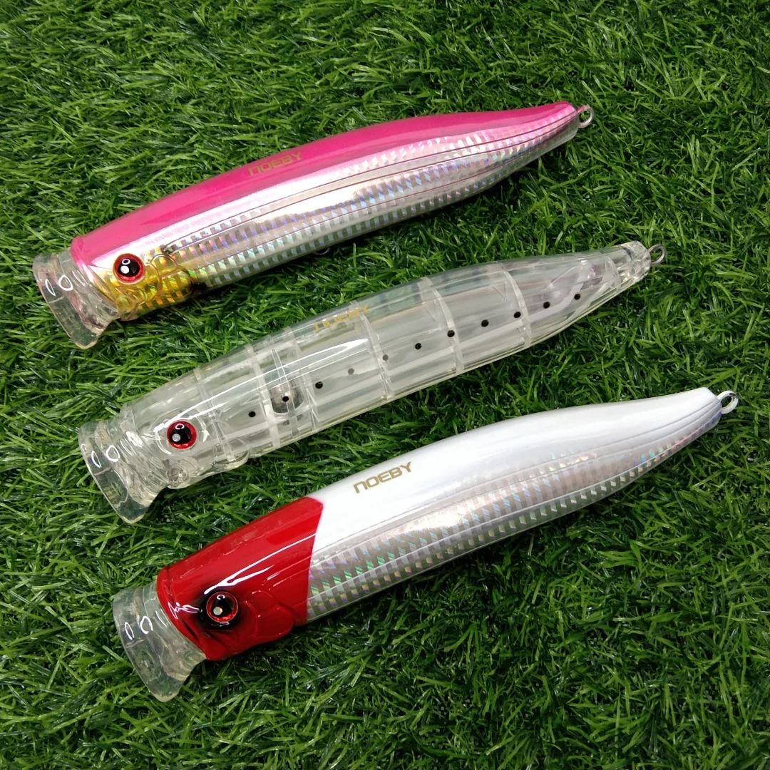 Noeby 3 uds 175mm 73g Feed Popper Topwater Wobbler cebo duro Artificial atún gran juego Amberjack Señuelos de pesca de agua salada - imagen 2
