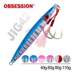 Obsession J42 Señuelo Jigging Luminoso para Agua Salada