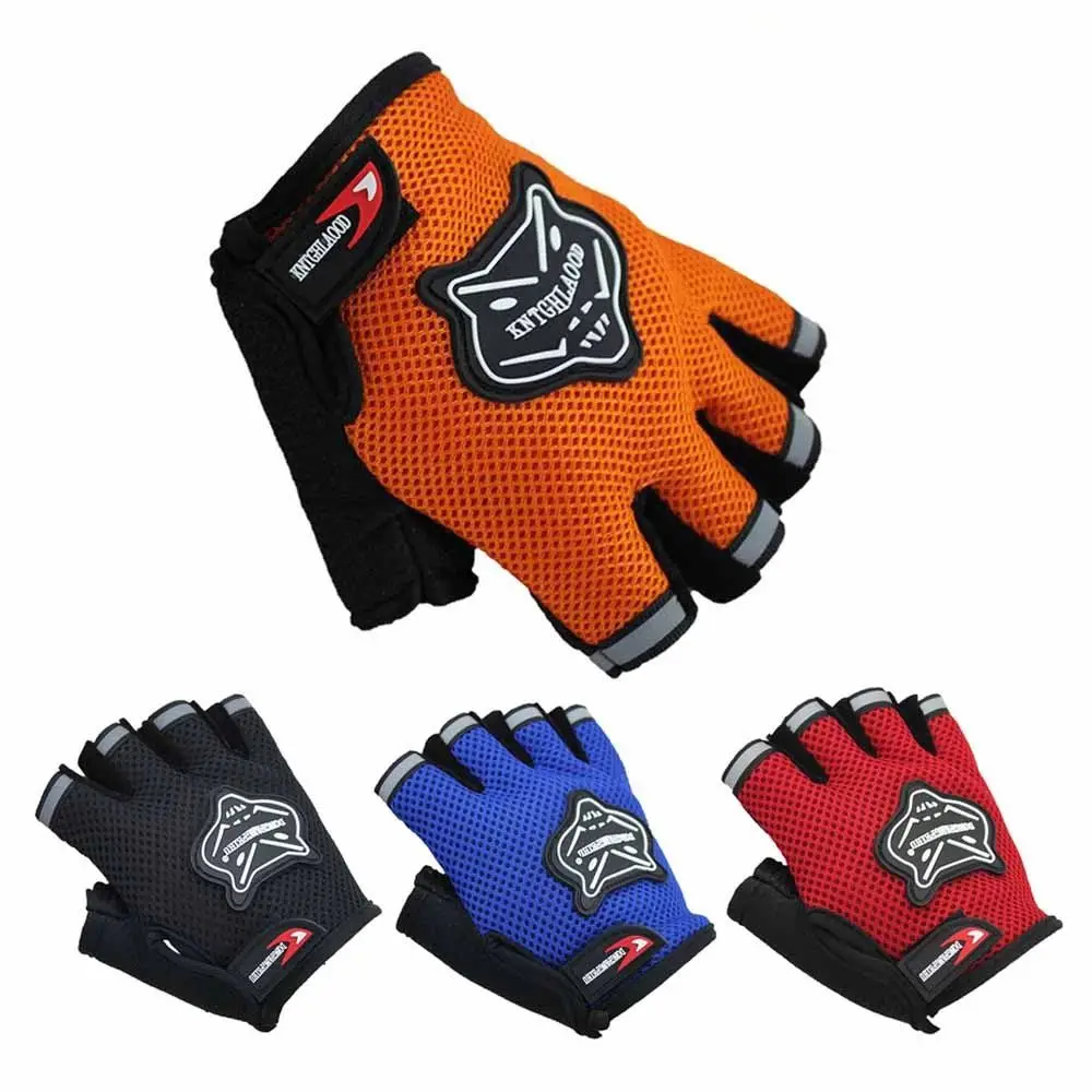 1 par de guantes de ciclismo para bicicleta de montaña, medio dedo, para niños y adultos, escalada, culturismo, guantes de montar, guantes de ciclismo - imagen 5