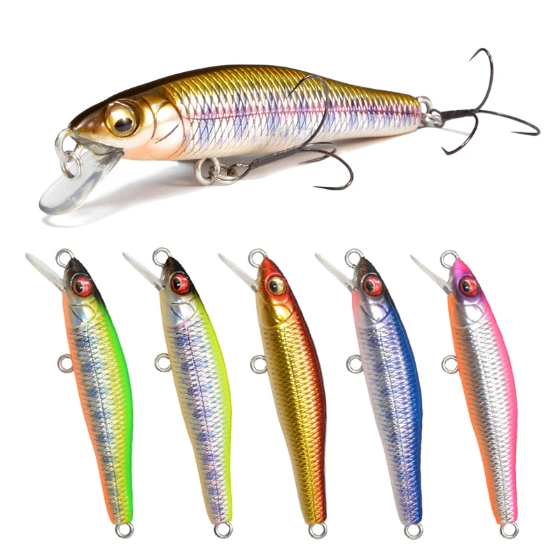 Caliente 58Mm 3,9G Mini Señuelos de Pesca de pececillo hundido Jerkbaits Peche cebo Artificial Wobbler señuelo para pesca de carpa lubina de trucha - imagen 2