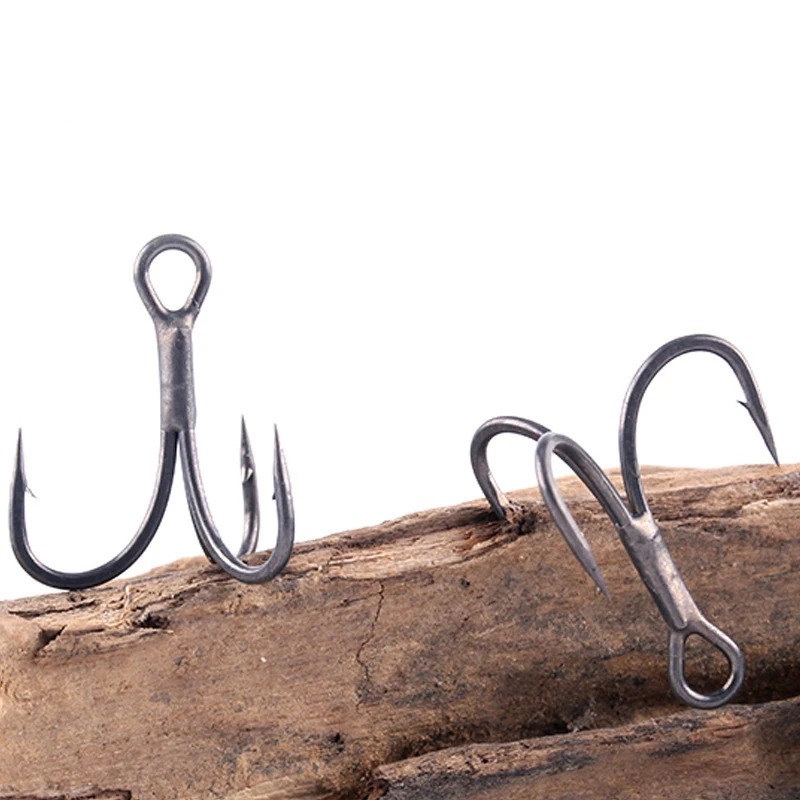 Anzuelo Triple de acero de aleación de agua salada, anzuelo de Pesca de mar, anzuelo de atún a prueba de óxido, anzuelo de Pesca Jigging, 200 piezas, 3X - imagen 5