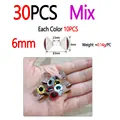 6mm 30pcs Mix