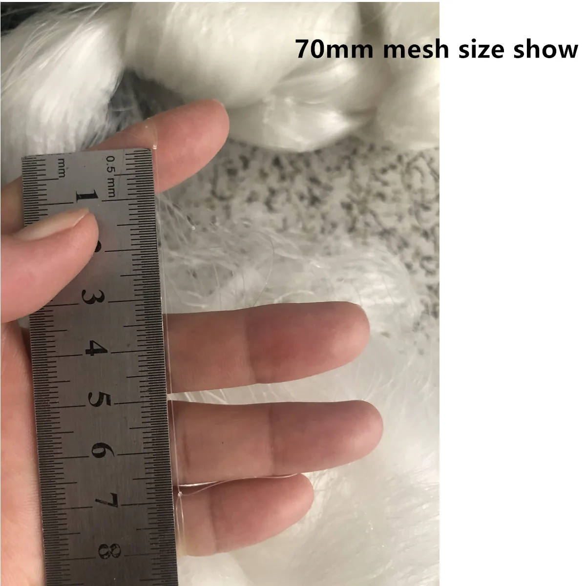 Red De Pesca semiacabada De línea De 0,25mm, accesorio De red De 1 capa, Rede De Pesca, monofilamento De nailon, malla De enmalle De 70mm-85mm - imagen 3