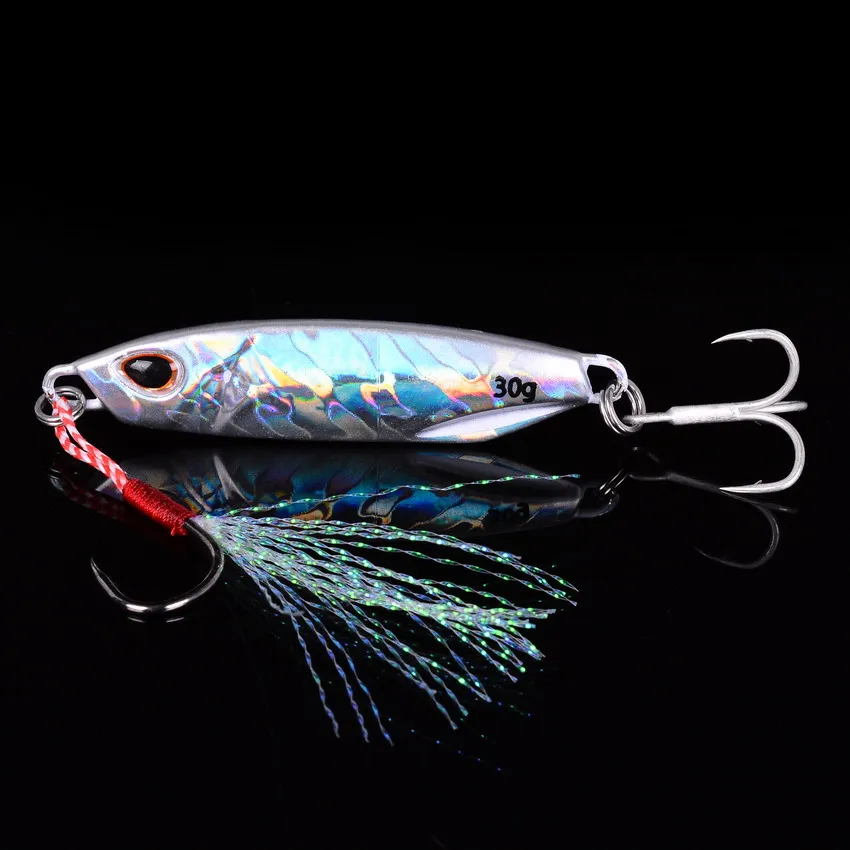 Juego de anzuelos de Metal fundido de calidad 20 piezas, 10g- 60g, fundición a tierra, Jigging, Señuelos de Pesca de lubina, aparejos de cebo Artificial - imagen 4