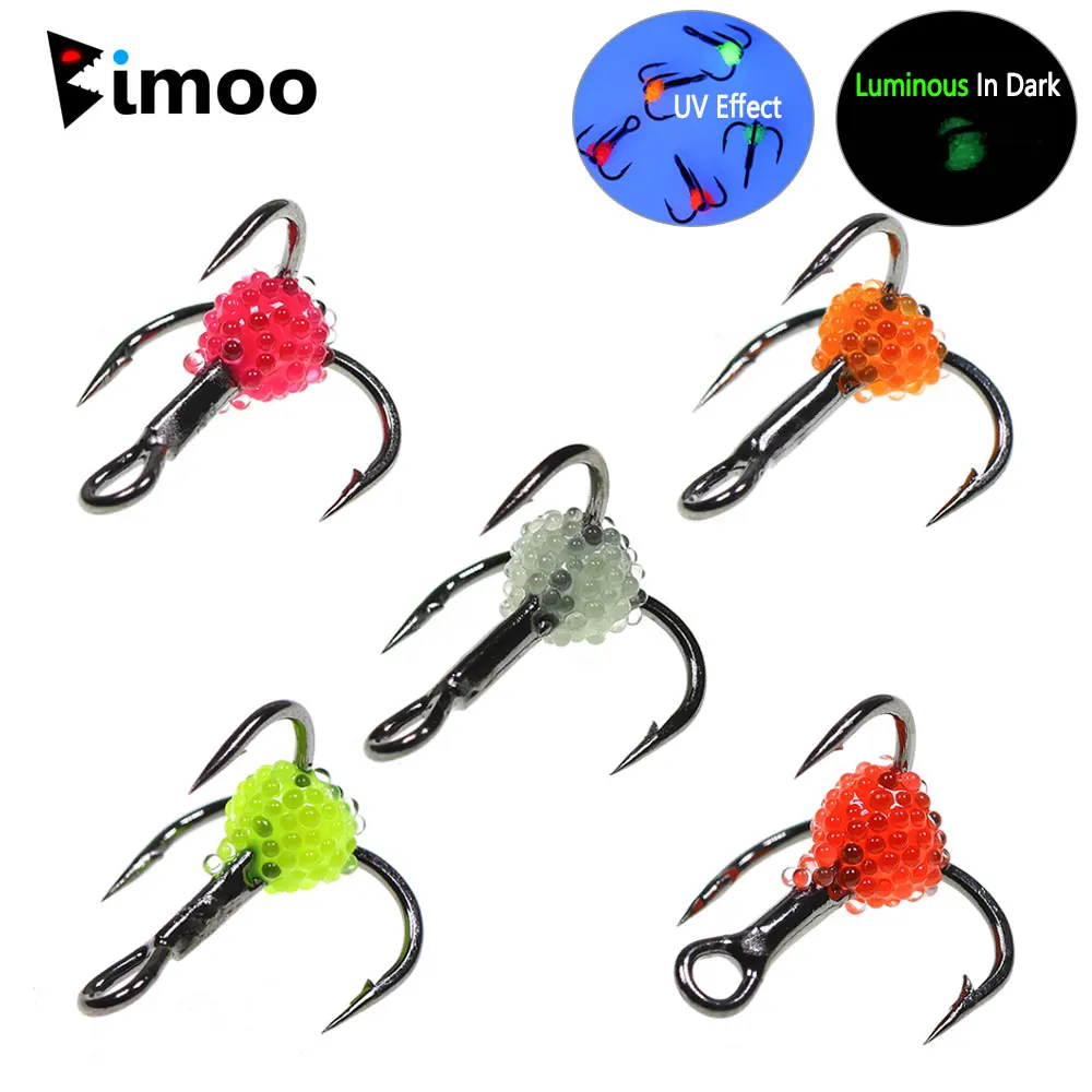 5 piezas 8 # 10 # 12 # 14 # Señuelo de anzuelo triple para pesca en hielo de invierno, anzuelo de pesca de mar, aparejos de acero rico en carbono, anzuelo de tres mandíbulas, cebo que se hunde - imagen 2