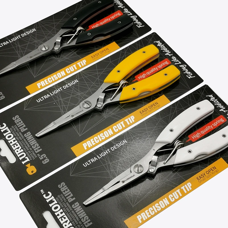 XLURES alicates multifuncionales para señuelos, alicates de corte de alambre de acero inoxidable, alicates de pesca, alicates para recoger anzuelos, tijeras de pesca - imagen 4