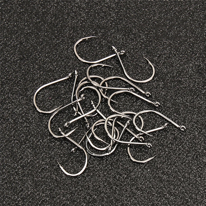 1000 Uds. Anzuelos de Pesca con púas, anzuelo de Pesca de carpa de un solo ojo, anzuelo de Pesca de mar de acero rico en carbono, accesorios de Pesca con mosca - imagen 3