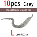 L 10pcs Grey